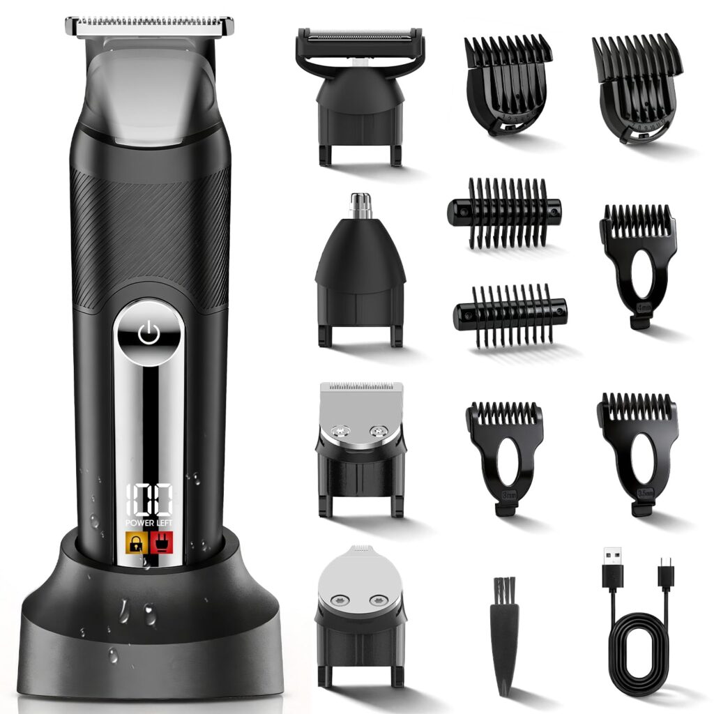 Misuke Manscape Body & Pubic Hair Trimmer for Men
